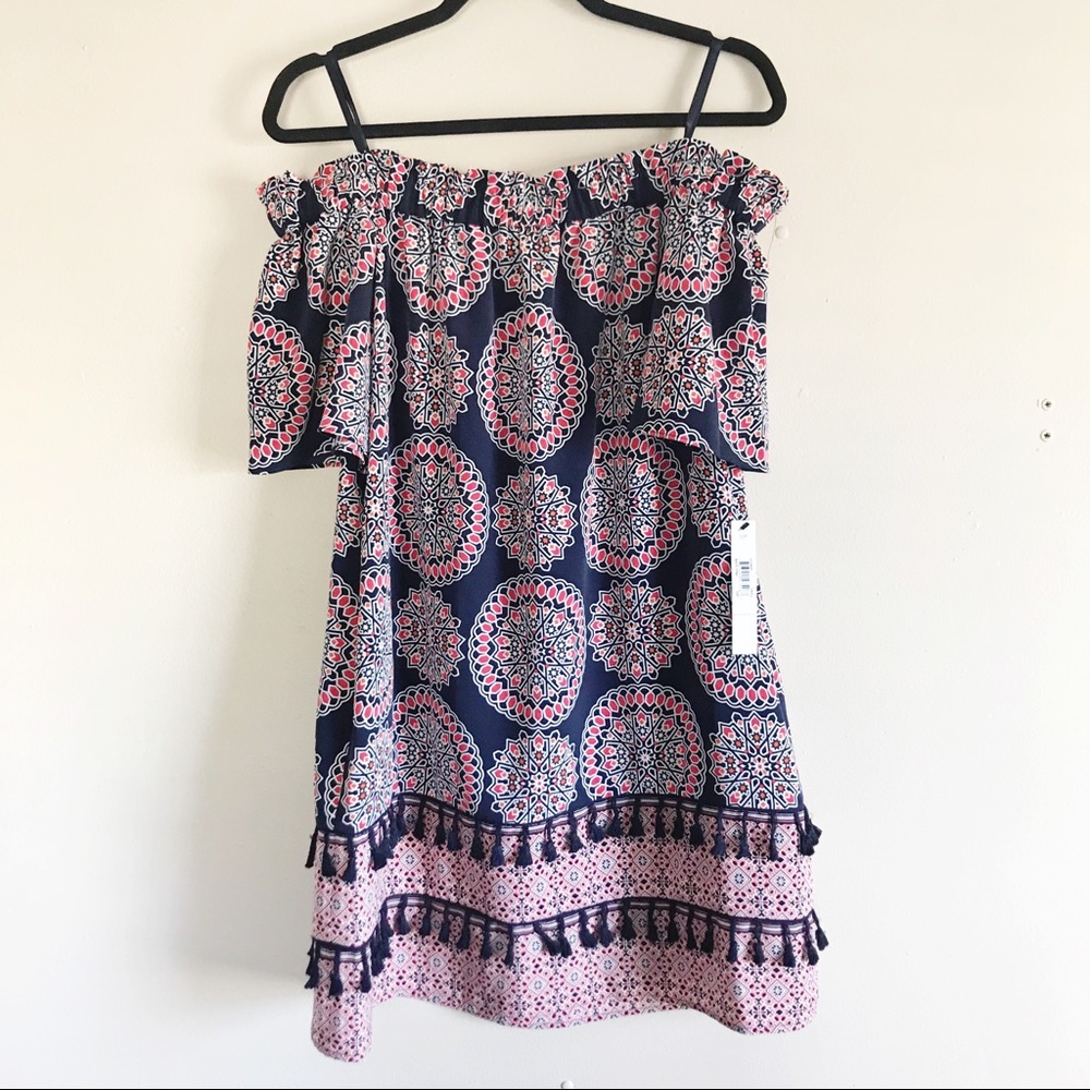 Maggy London Navy Pink Keisha Petite Shift Dress